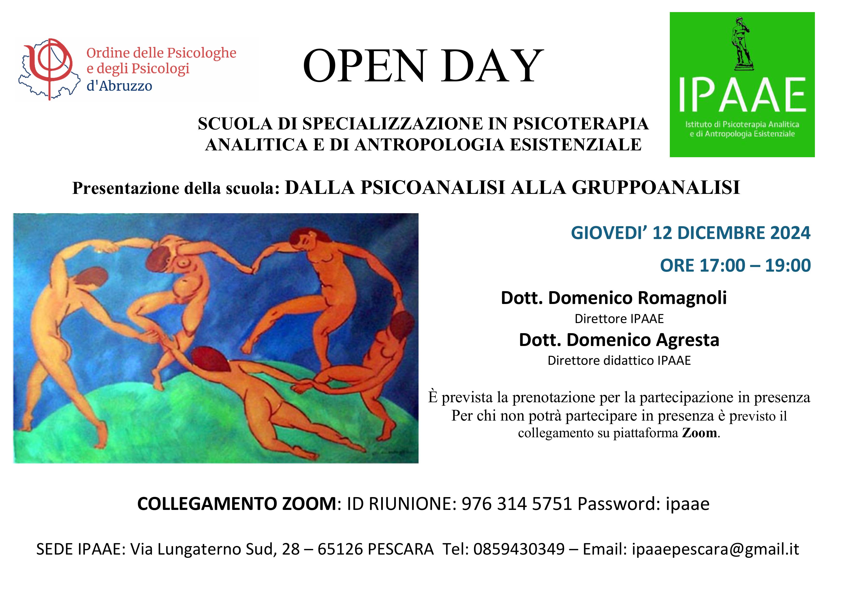 locandina OPEN DAY ipaae 2024 