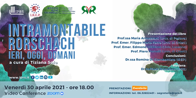 Presentazione in streaming del libro: Intramontabile Rorschach. Ieri, oggi, domani